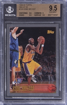 1996-97 Topps "NBA At 50" #138 Kobe Bryant Rookie Card – BGS GEM MINT 9.5